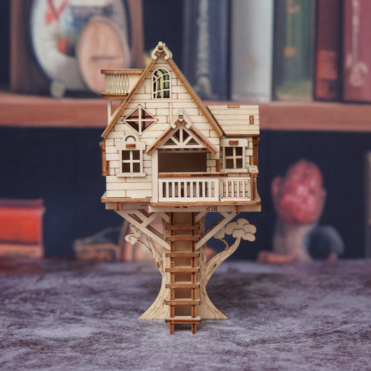 3D Wooden Puzzle DIY Tree House Model