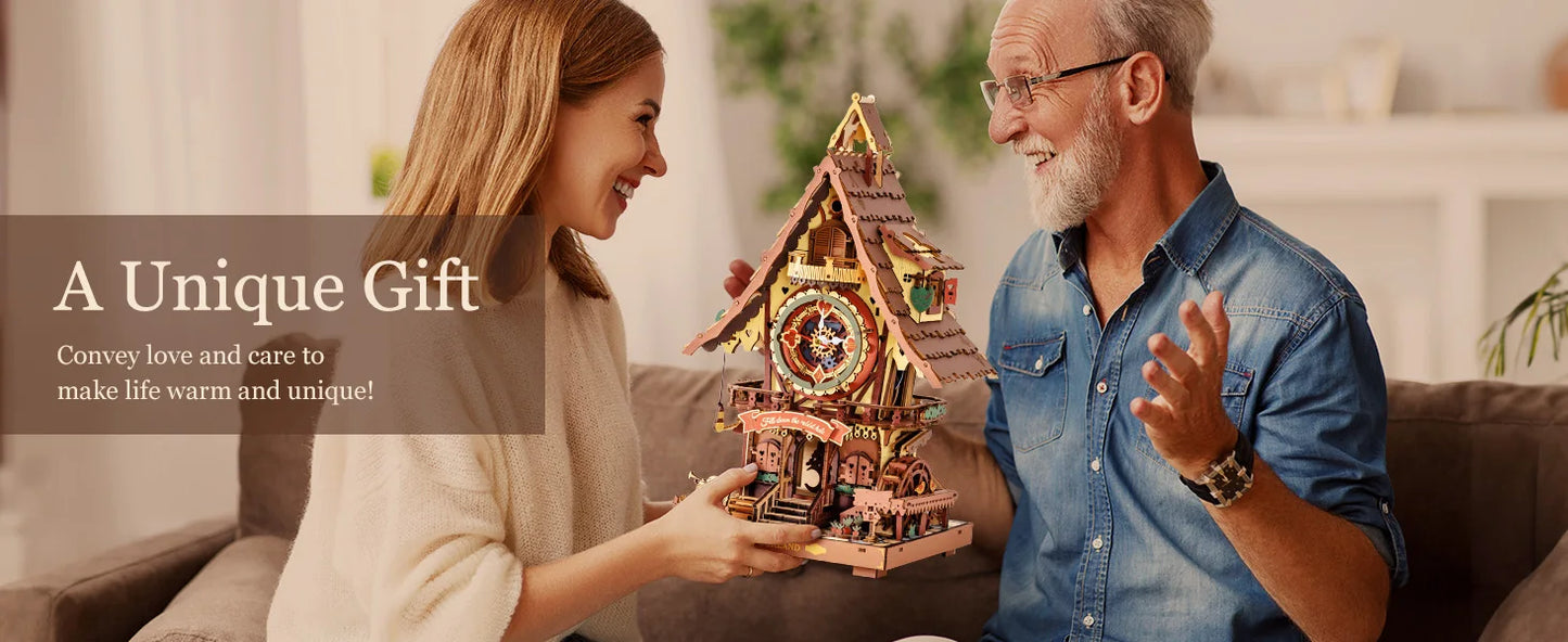 Cuckoo Clock Mechanical 3D Wooden Building Kit
