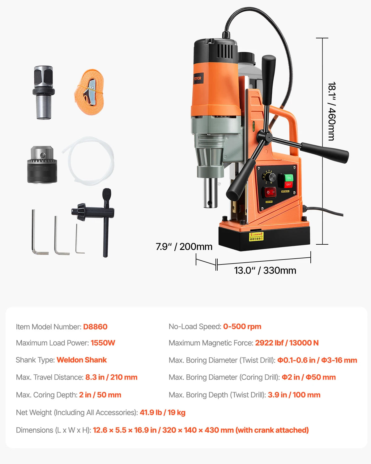 2" Electric Drilling Machine