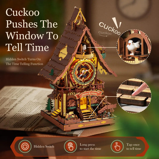 Cuckoo Clock Mechanical 3D Wooden Building Kit