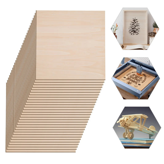 30Pcs Basswood Sheets