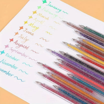 8-Pack Color-Changing Glitter Pens