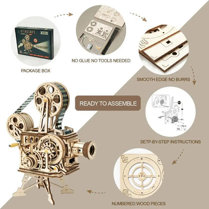 Robotime ROKR Hand Crank Projector