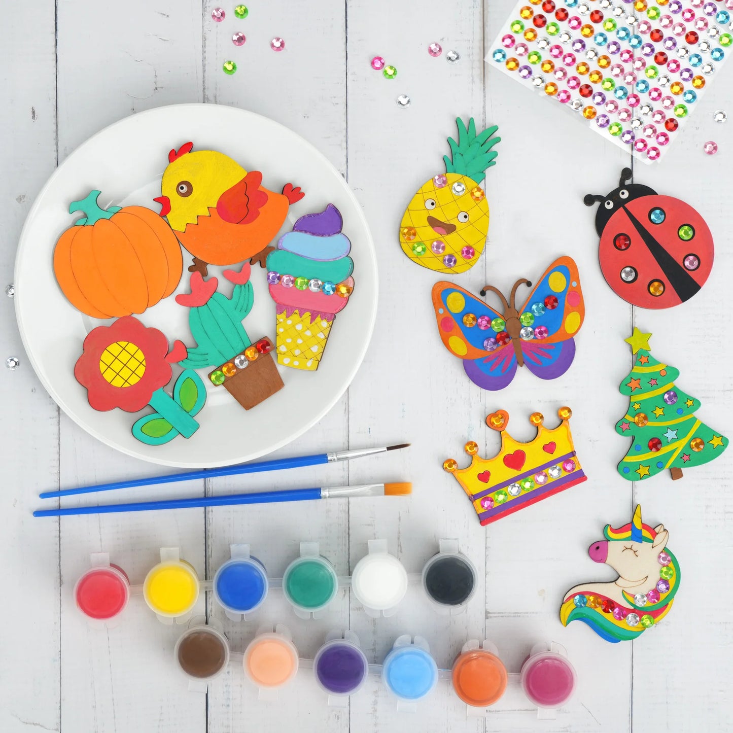 DIY Wooden Glow Magnets