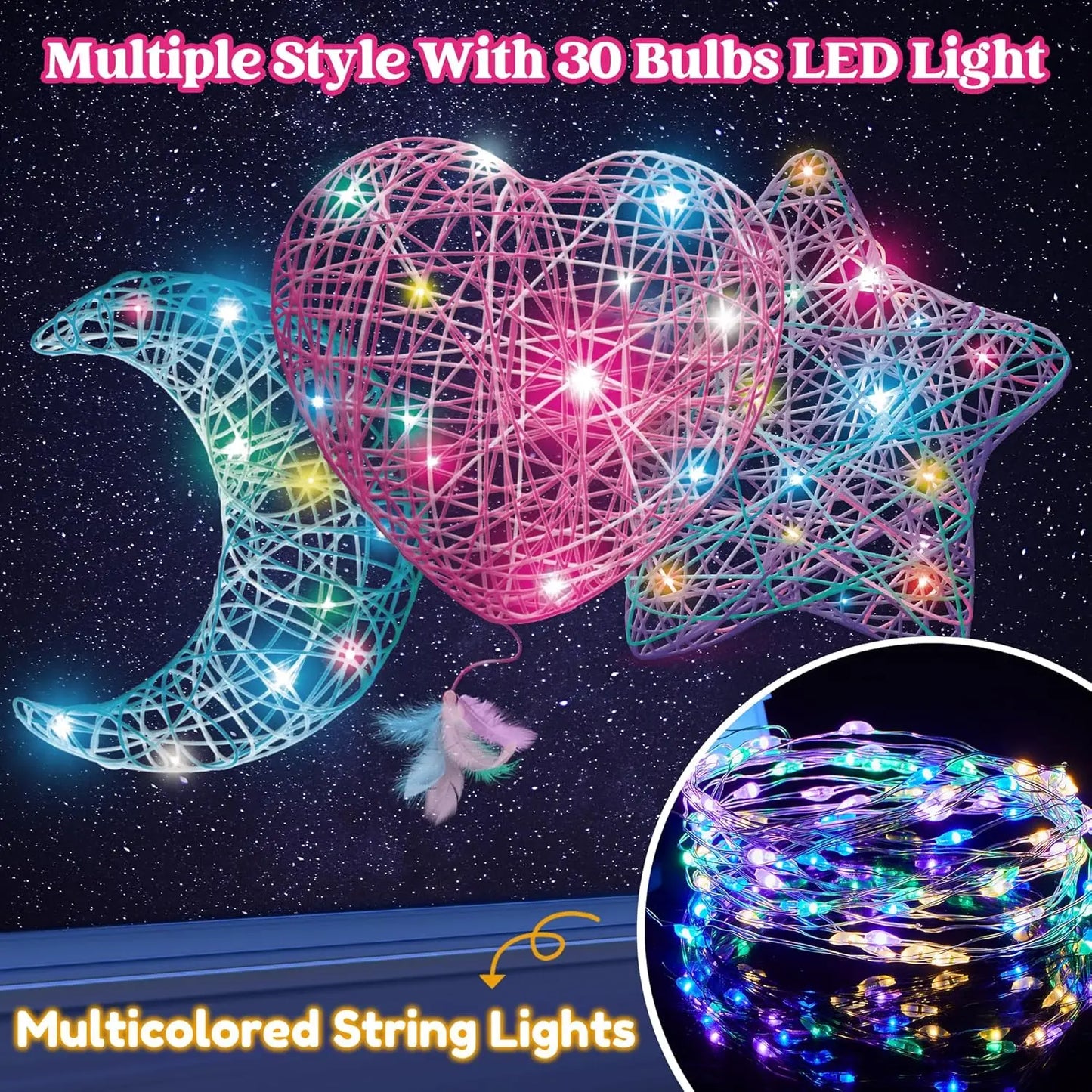 3D String Art Kit Light Up Toy