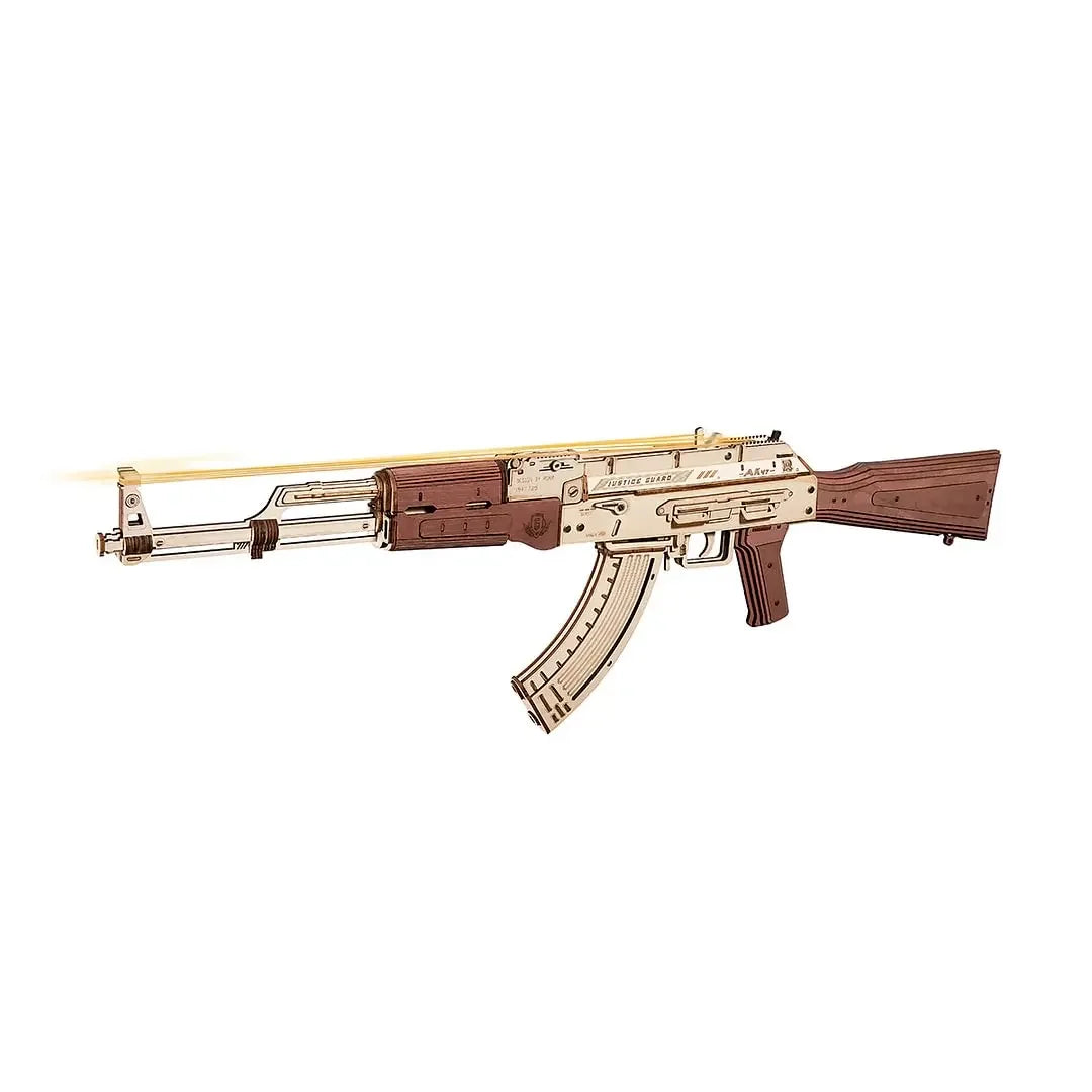 3D Wooden Puzzle Toy Rifle Model Kits