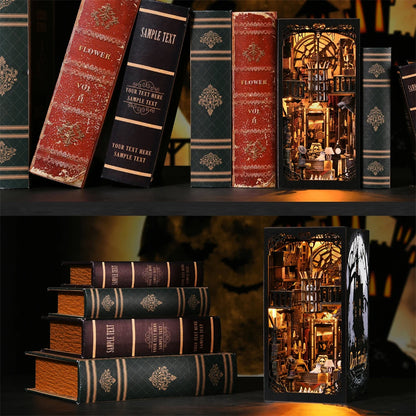 Halloween Bookshelf Dollhouse Model Bookend