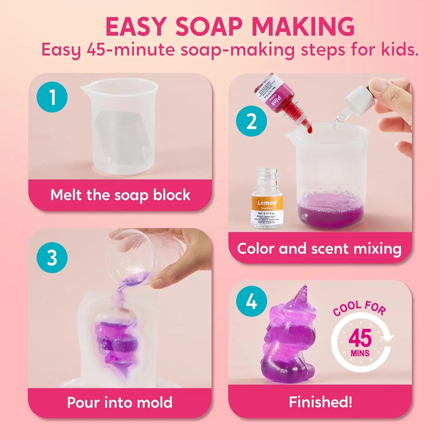 Unicorn Soap Making Kit Girl Crafts