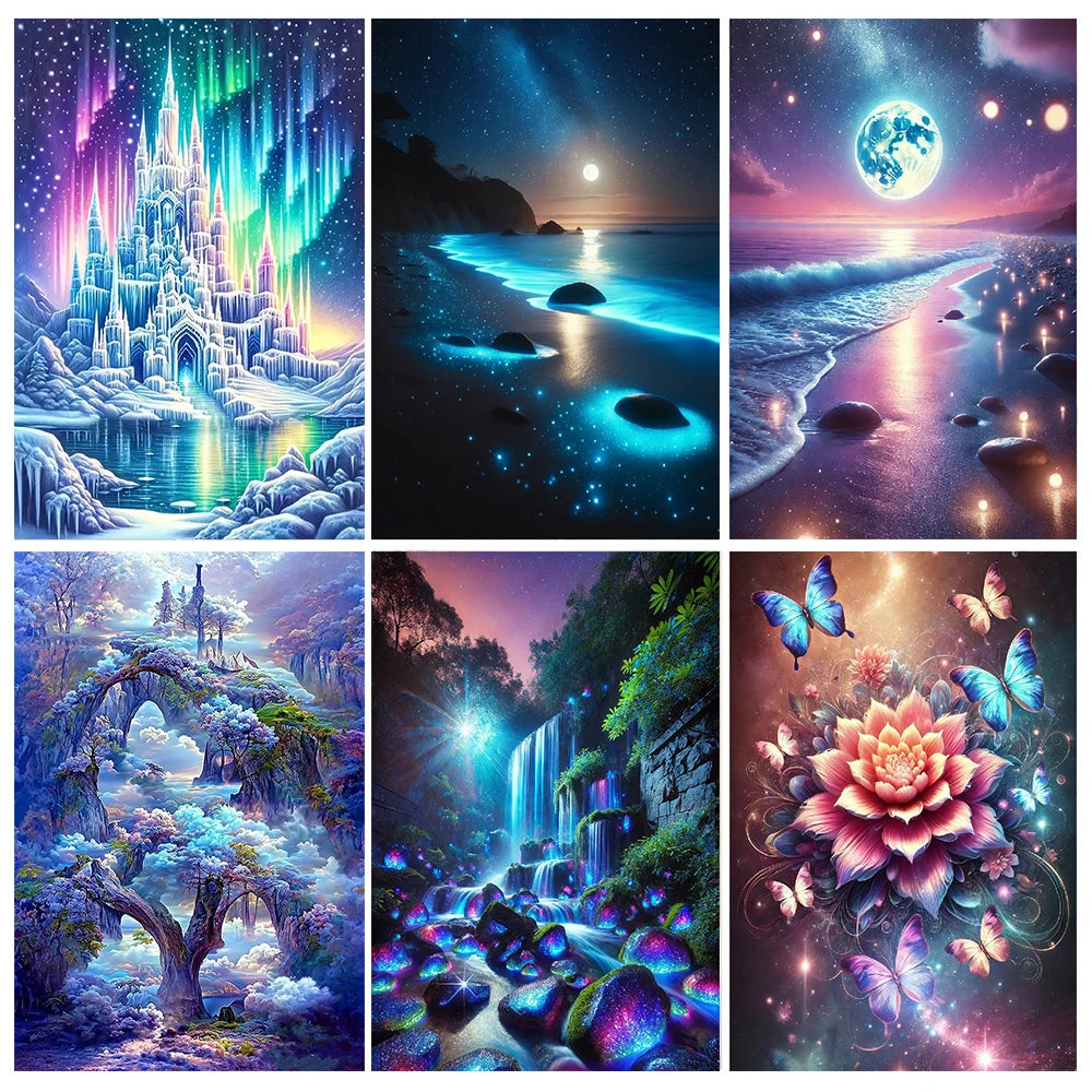 6 Patterns Diamond Painting Art Kit