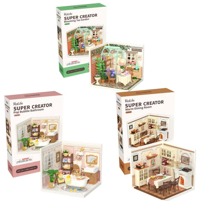 DIY Miniature Dollhouse Kit with Accessories