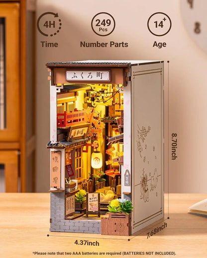 Robotime Sakura Wine Alley DIY Booknook