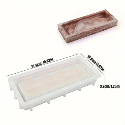 12.3-Inch Silicone Rectangular Resin Mold