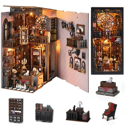 Halloween Bookshelf Dollhouse Model Bookend