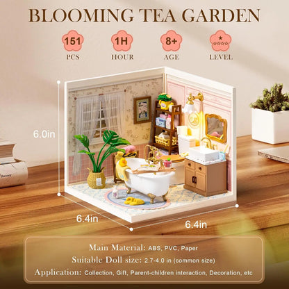 DIY Miniature Dollhouse Kit with Accessories