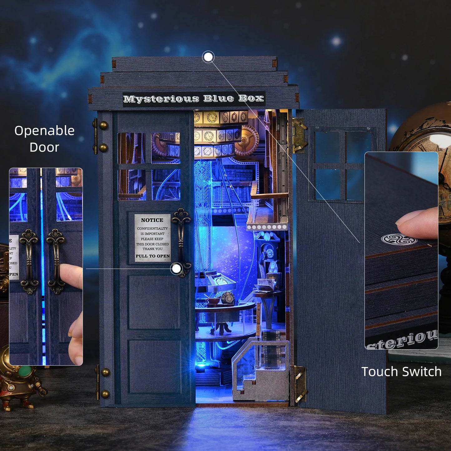 Mysterious Telephone Booth DIY Wooden Puzzle