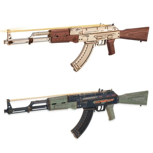 3D Wooden Puzzle Toy Rifle Model Kits