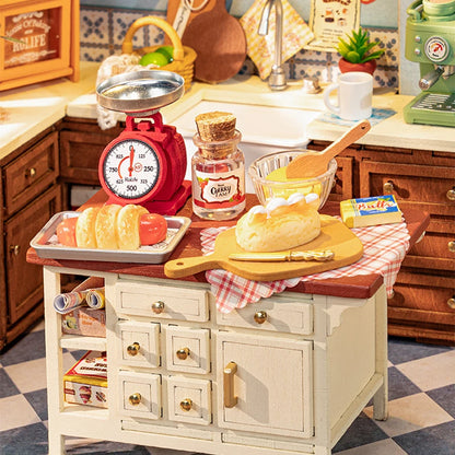 Robotime Rolife Baking Kitchen DIY Miniature Dollhouse