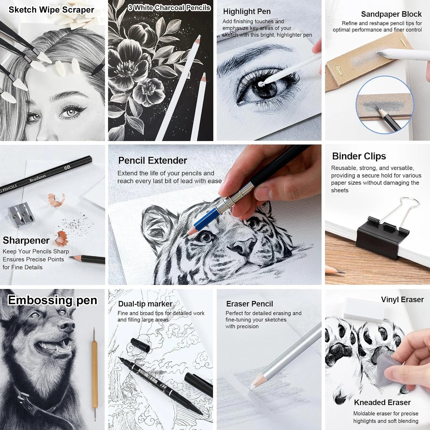 Art Tool Kit Professional Art Supplies Set