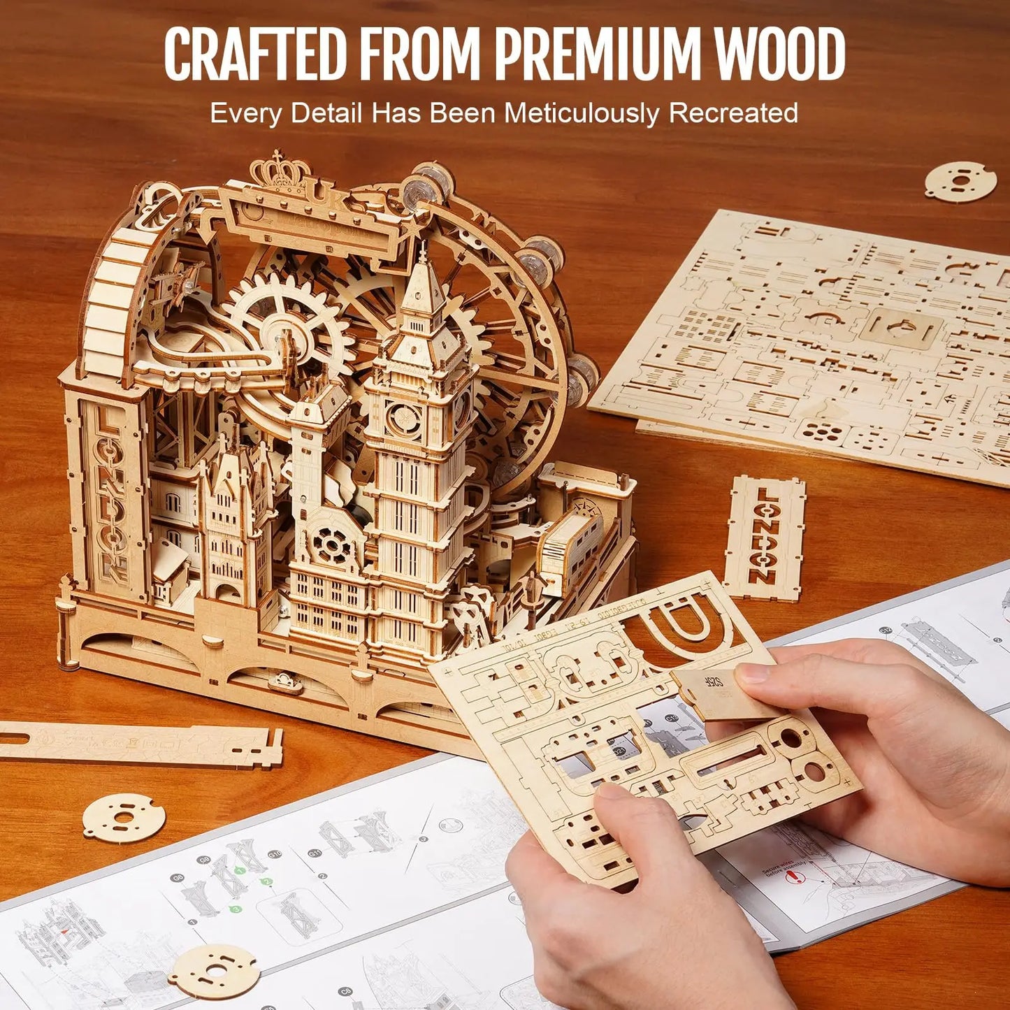 Marble Travel London Marble Run Wooden Puzzle