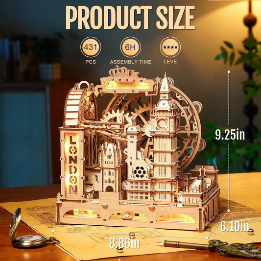 Marble Travel London Marble Run Wooden Puzzle