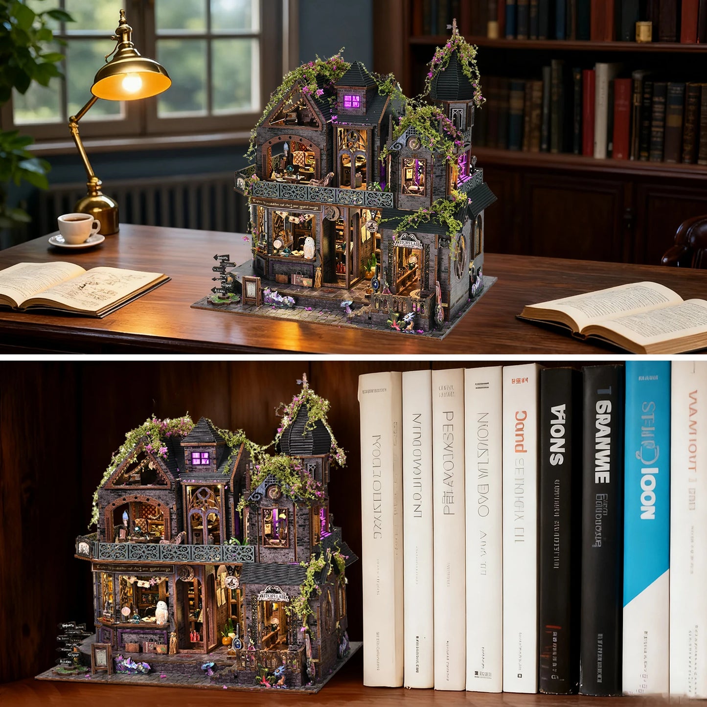 Magic Castle 3D DIY Wooden Book Nook