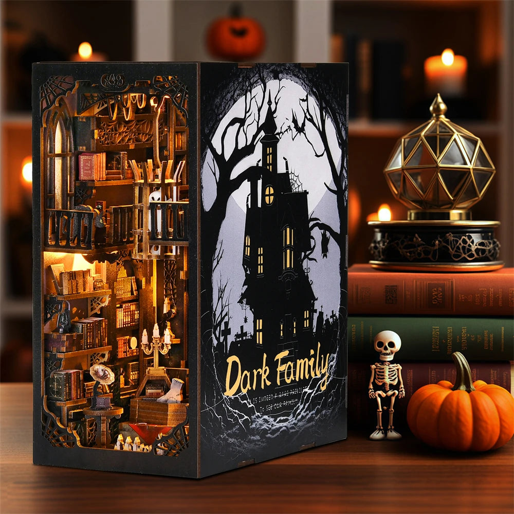 Halloween Bookshelf Dollhouse Model Bookend