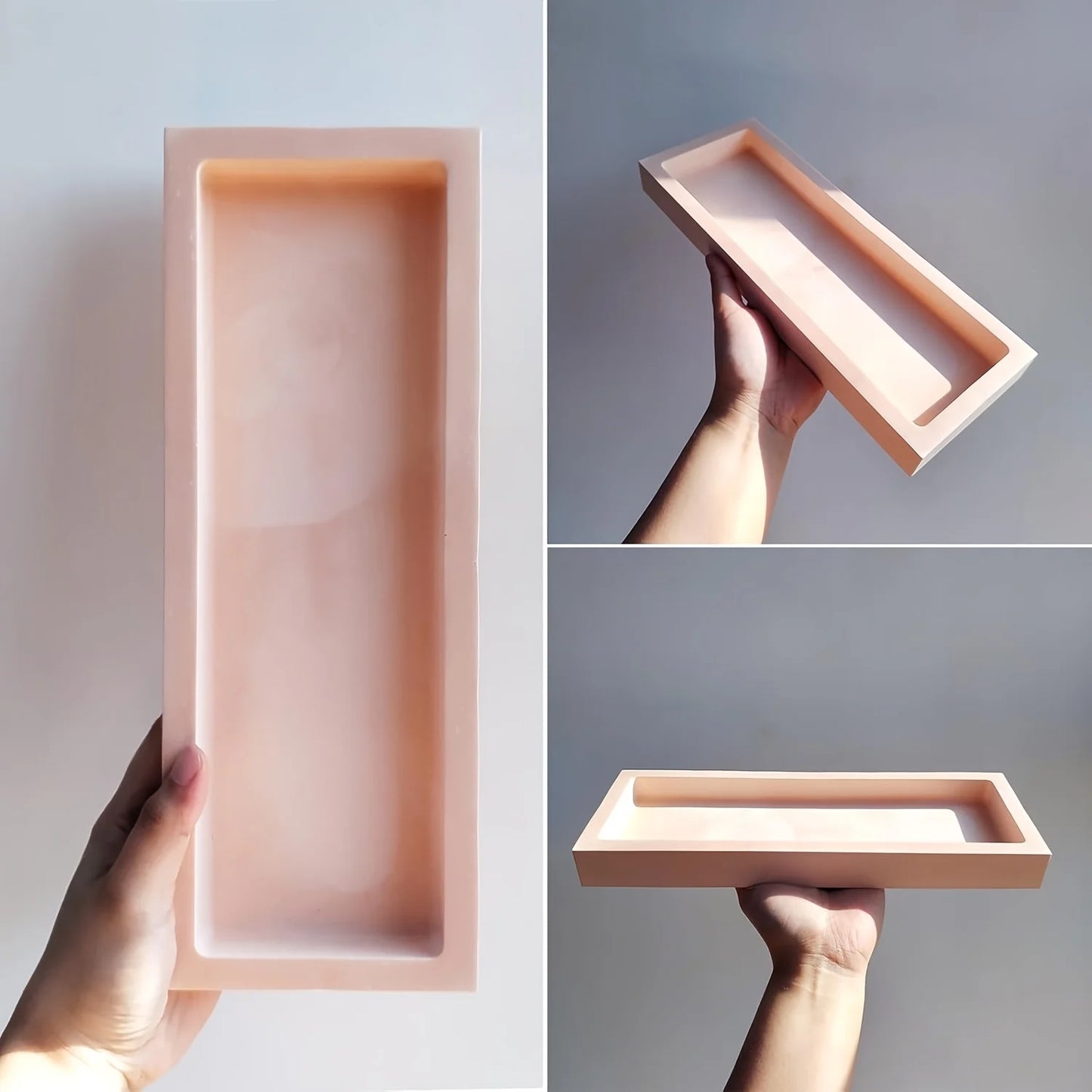 12.3-Inch Silicone Rectangular Resin Mold