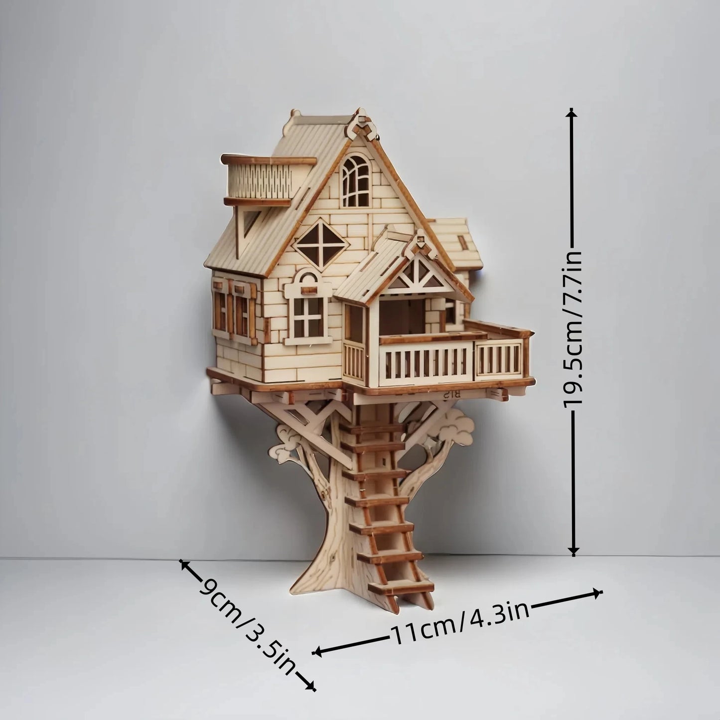 3D Wooden Puzzle DIY Tree House Model