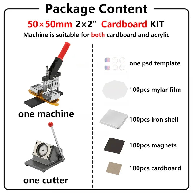 Fridge Magnet Button Making Machine