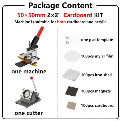 Fridge Magnet Button Making Machine