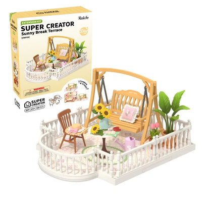 DIY Miniature Dollhouse Kit with Accessories