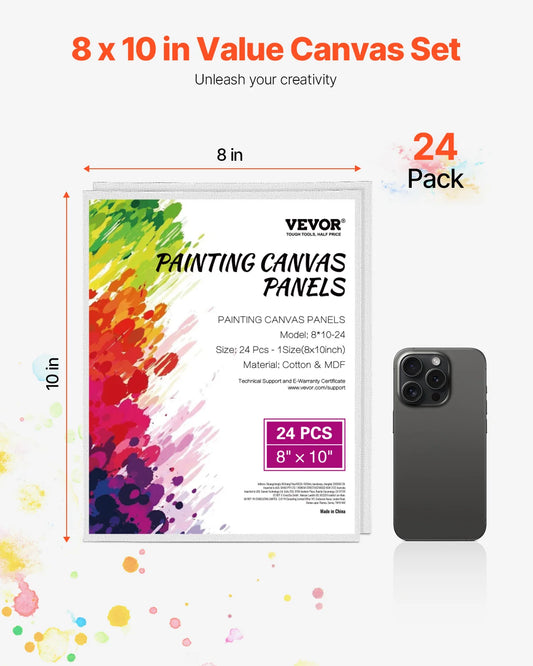 White Canvas Painting Boards