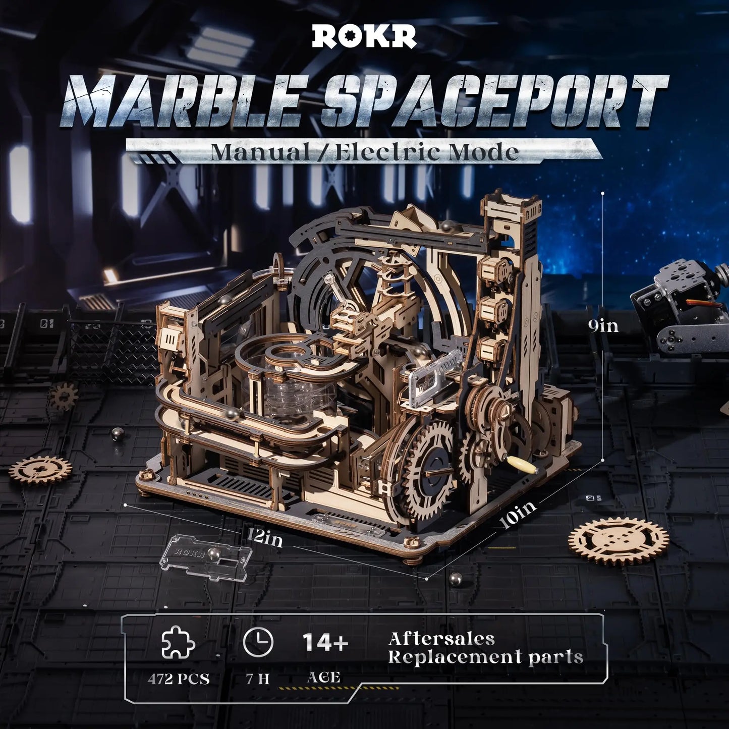 Electric Marble Run with Light 3D Puzzle