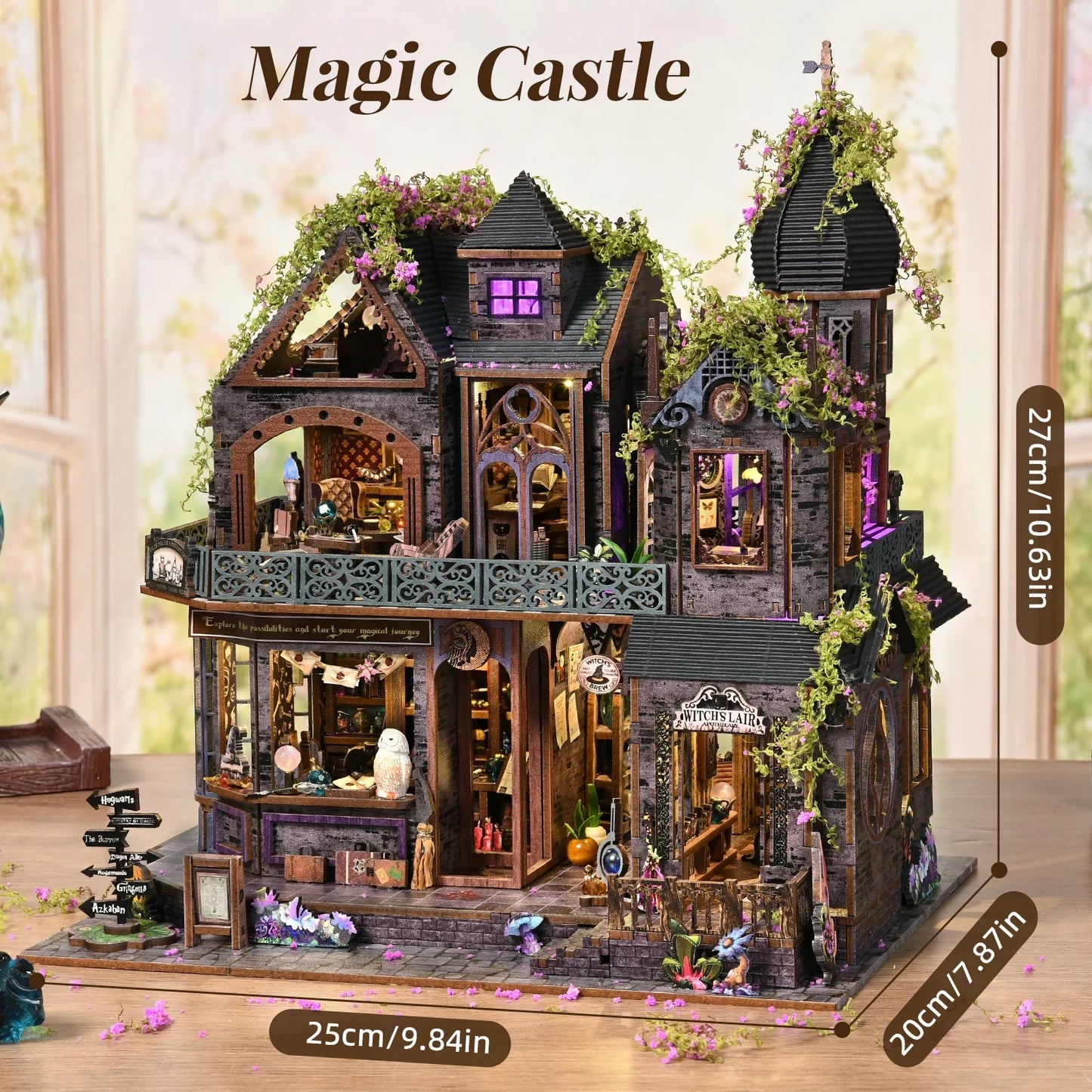 Magic Castle 3D DIY Wooden Book Nook
