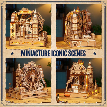 Marble Travel London Marble Run Wooden Puzzle