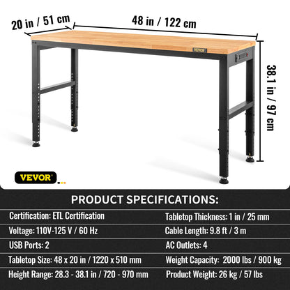 72cm Woodworking Workbench