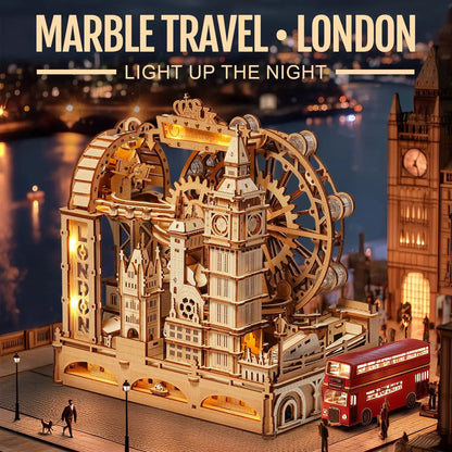 Marble Travel London Marble Run Wooden Puzzle
