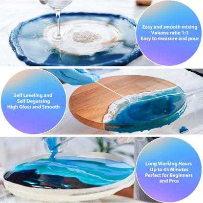 Professional 500ML Clear Epoxy Resin Kit