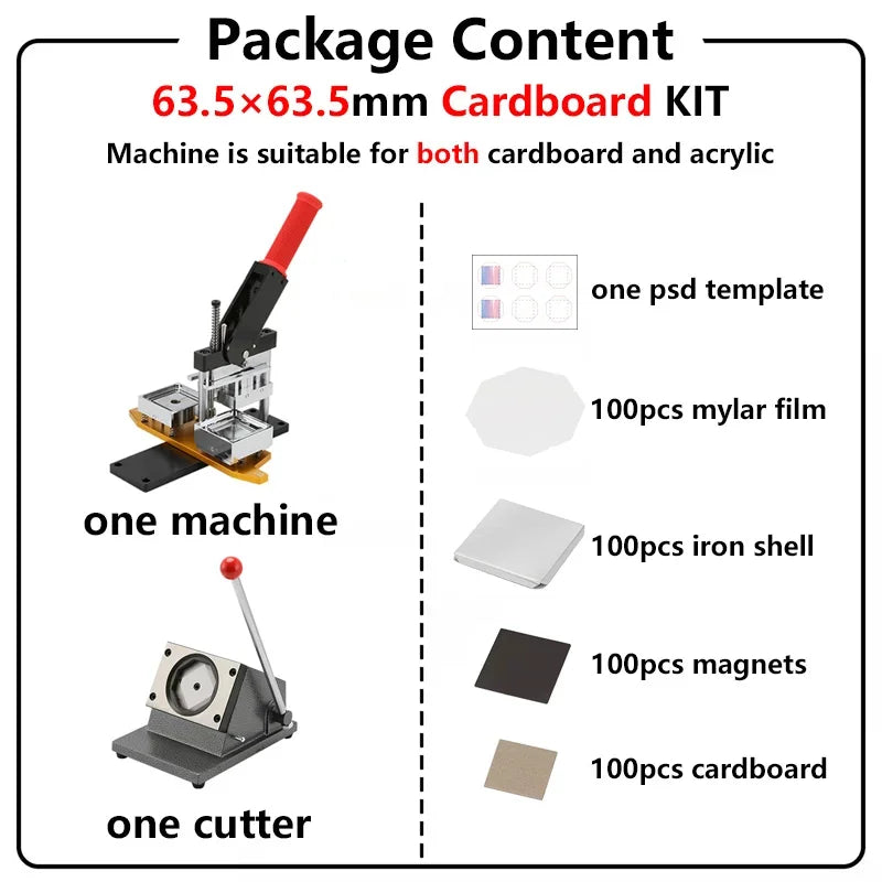 Fridge Magnet Button Making Machine