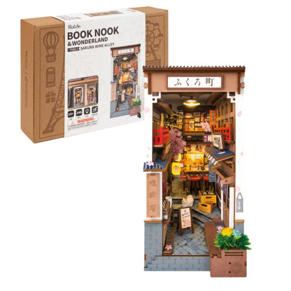Robotime Sakura Wine Alley DIY Booknook