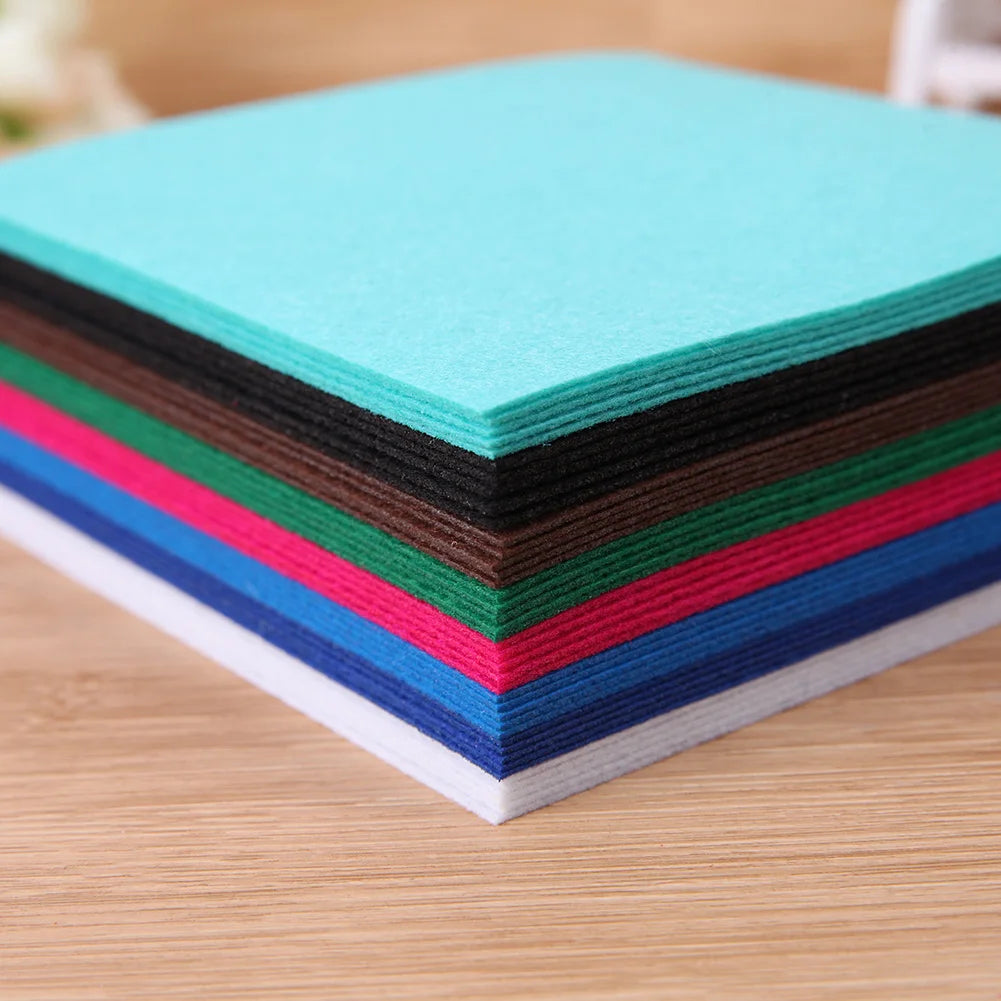40pcs 10x10cm Felt Sheets