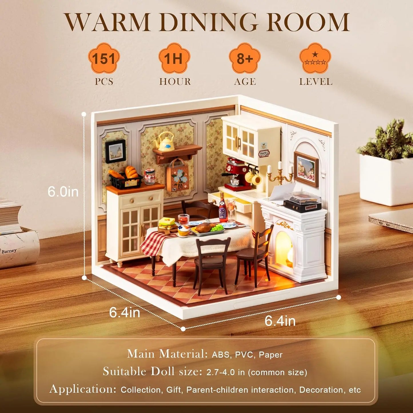 DIY Miniature Dollhouse Kit with Accessories