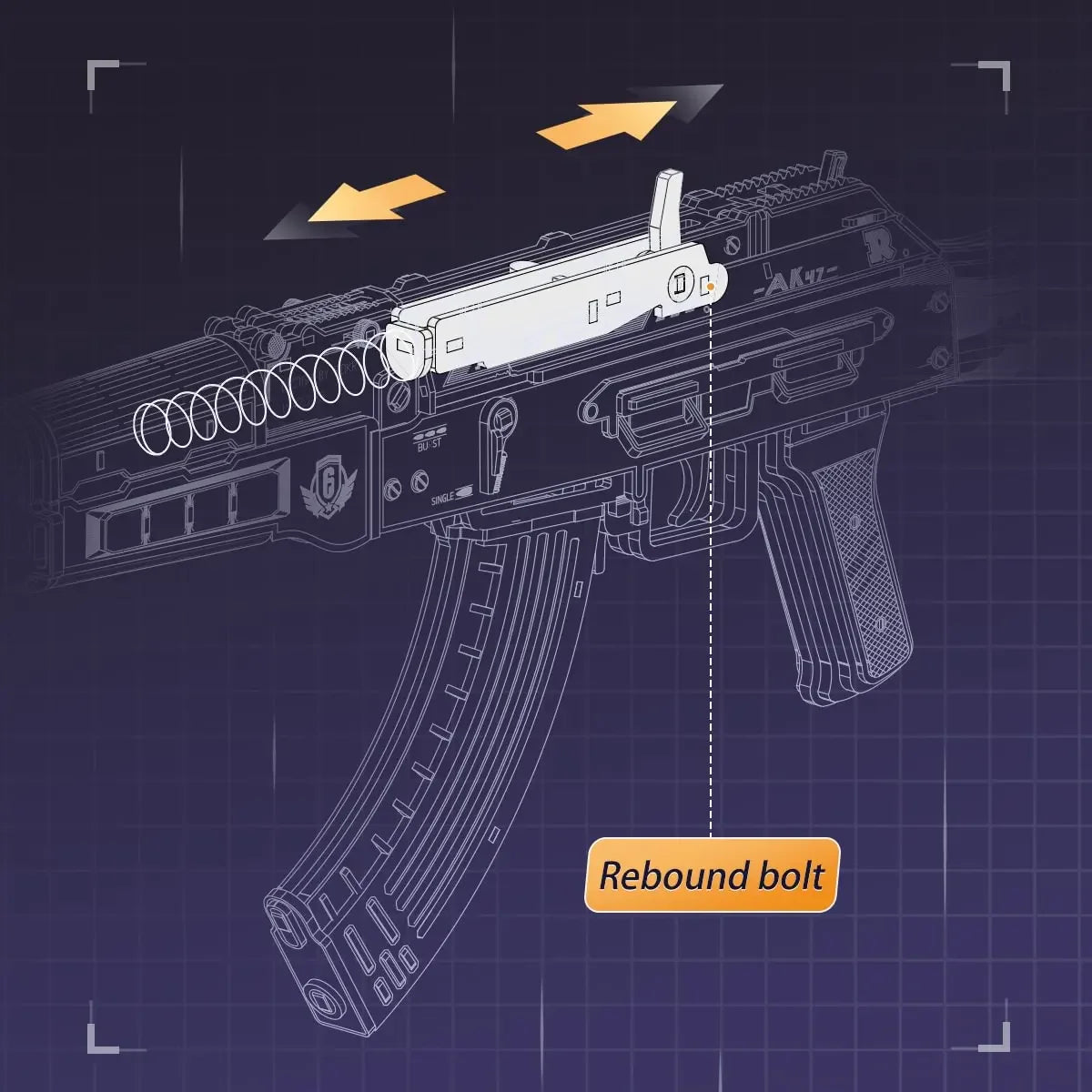3D Wooden Puzzle Toy Rifle Model Kits