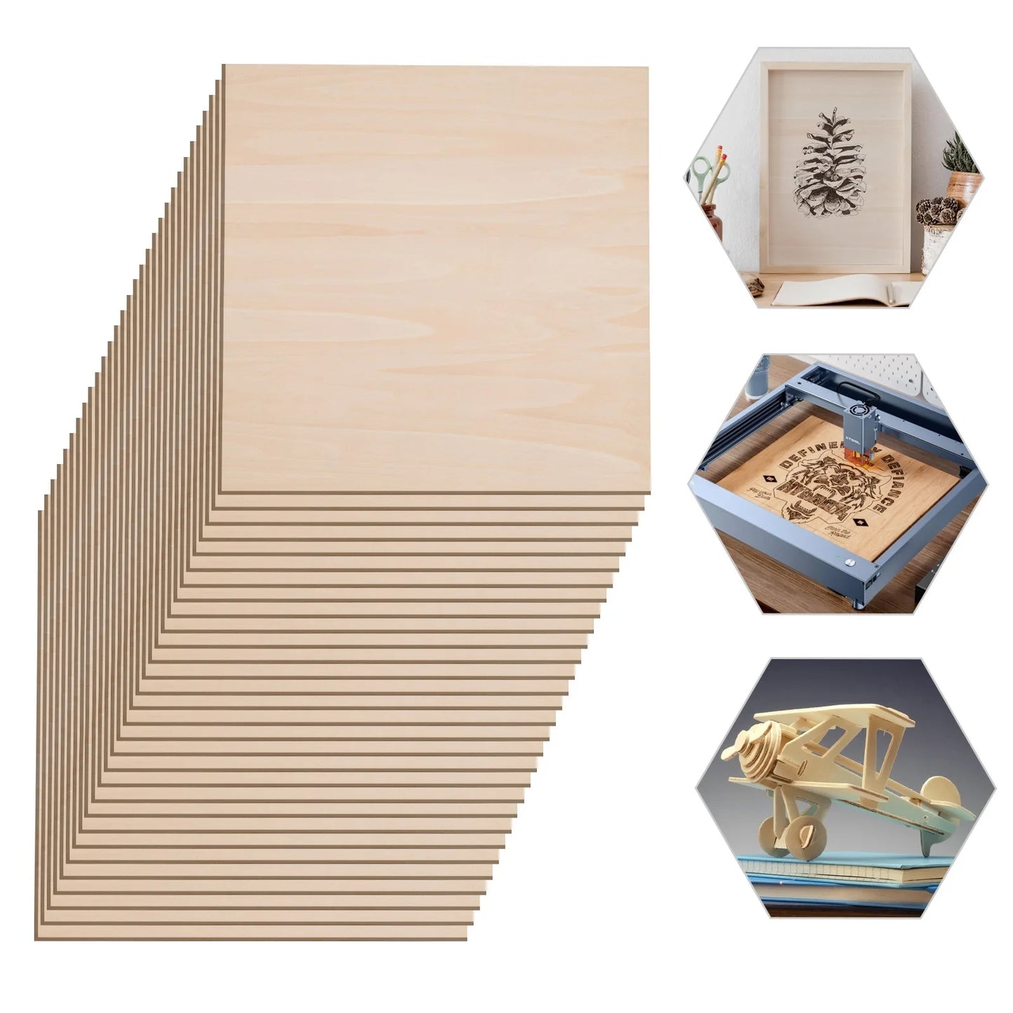 30Pcs Basswood Sheets