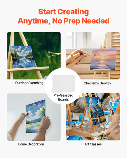 White Canvas Painting Boards