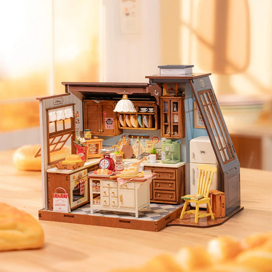 Robotime Rolife Baking Kitchen DIY Miniature Dollhouse