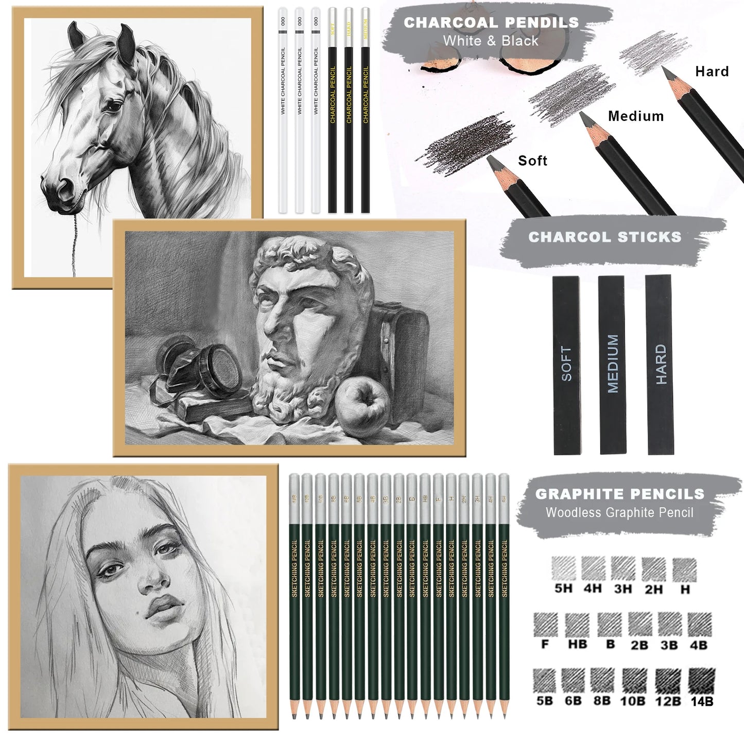 Art Tool Kit Professional Art Supplies Set
