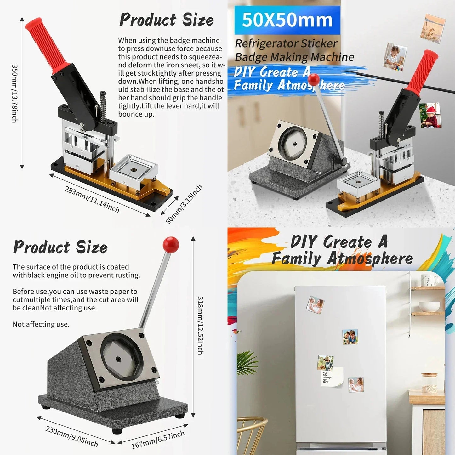 Fridge Magnet Button Making Machine