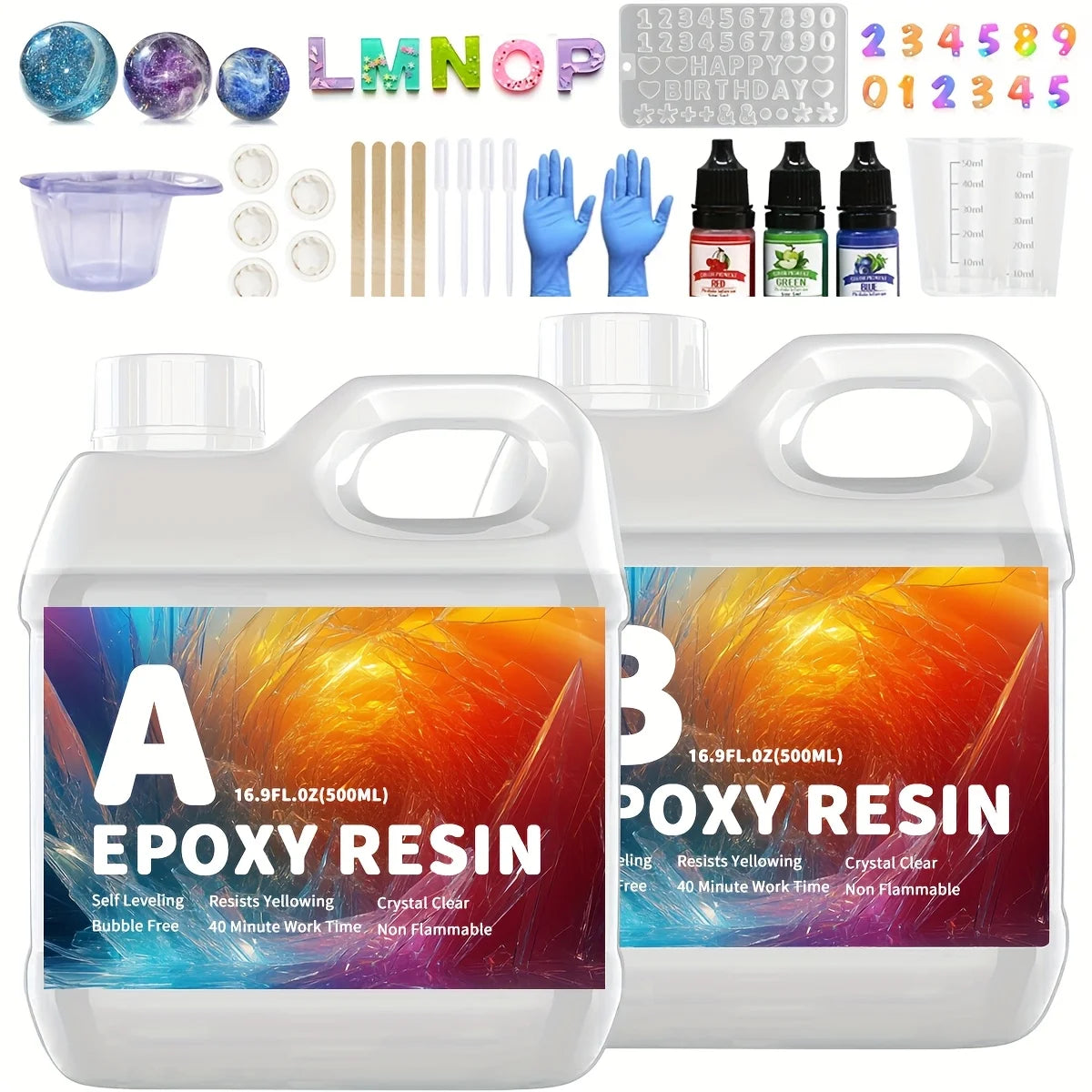 Professional 500ML Clear Epoxy Resin Kit