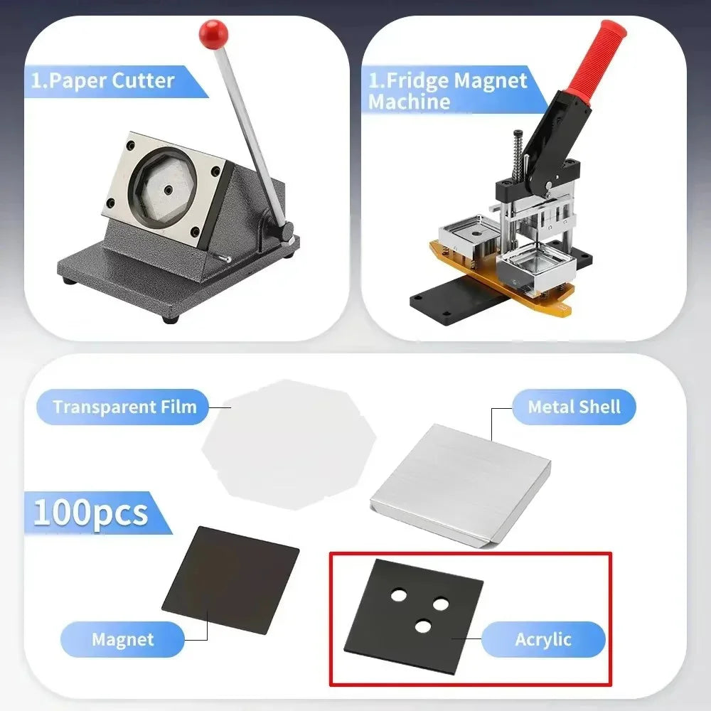 Fridge Magnet Button Making Machine